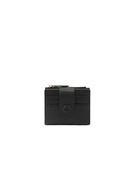 Portafoglio Pinko donna Multi Purpose Wallet 103610 A29P Nero PELLE SAFFIANO QUADRATAZIP PINKO | Portafogli | 103610 A29PZ99B